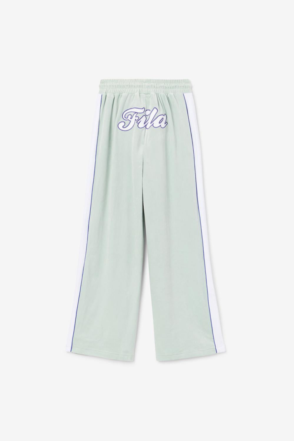Women Shorts &amp; Pants | FILA Valery Velour Pant 362 ETHER / WHITE / ORIENT BLUE