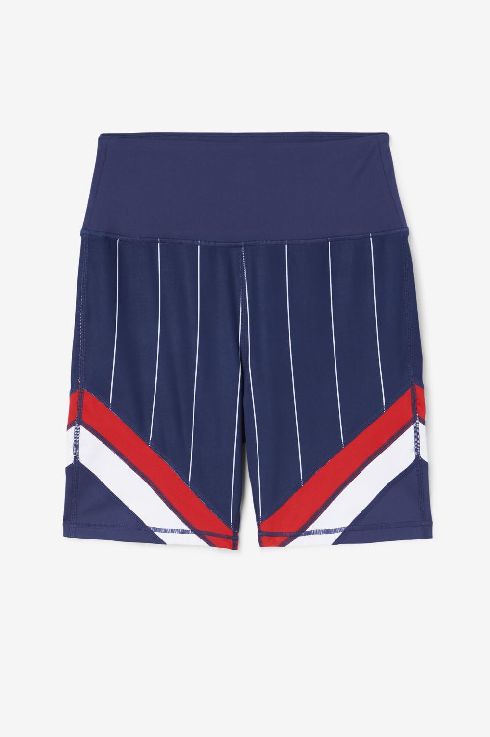 Women Shorts &amp; Pants | FILA Yareli Bike Short 410 FILA NAVY / FILA RED / WHITE
