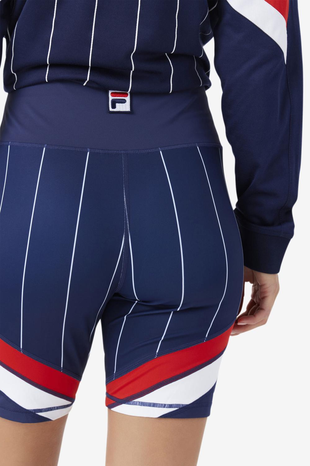 Women Shorts &amp; Pants | FILA Yareli Bike Short 410 FILA NAVY / FILA RED / WHITE