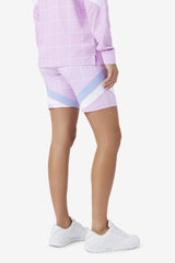 Women Shorts &amp; Pants | FILA Yareli Bike Short 580 ORCHID BOUQUET / FOREVER BLUE / WHITE