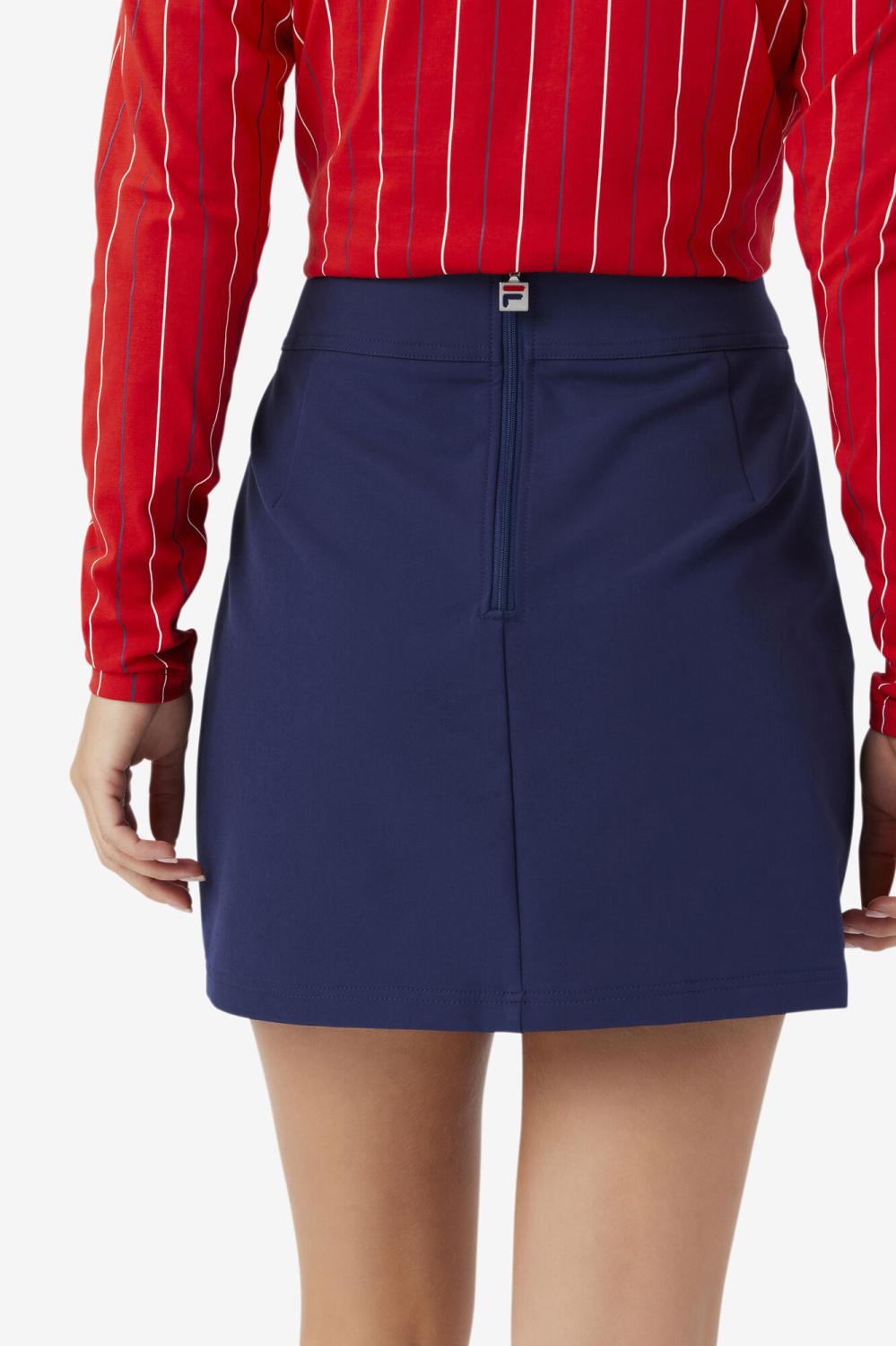 Women Skirts | FILA Amy Pleated Skirt 410 FILA NAVY