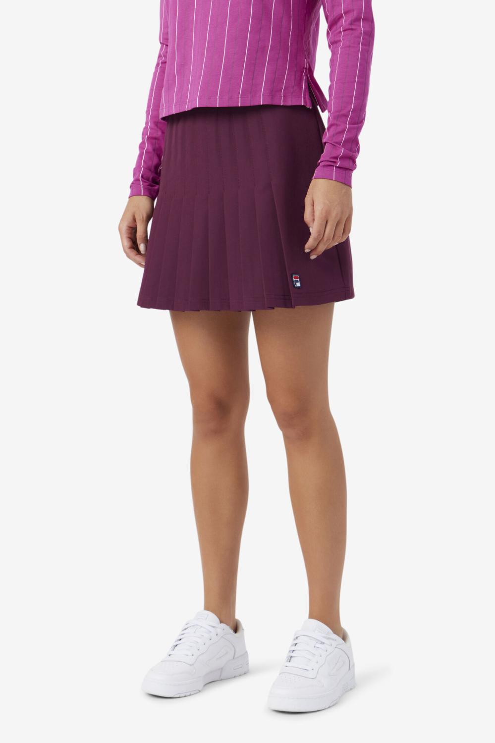 Women Skirts | FILA Amy Pleated Skirt 894 GRAPE WINE