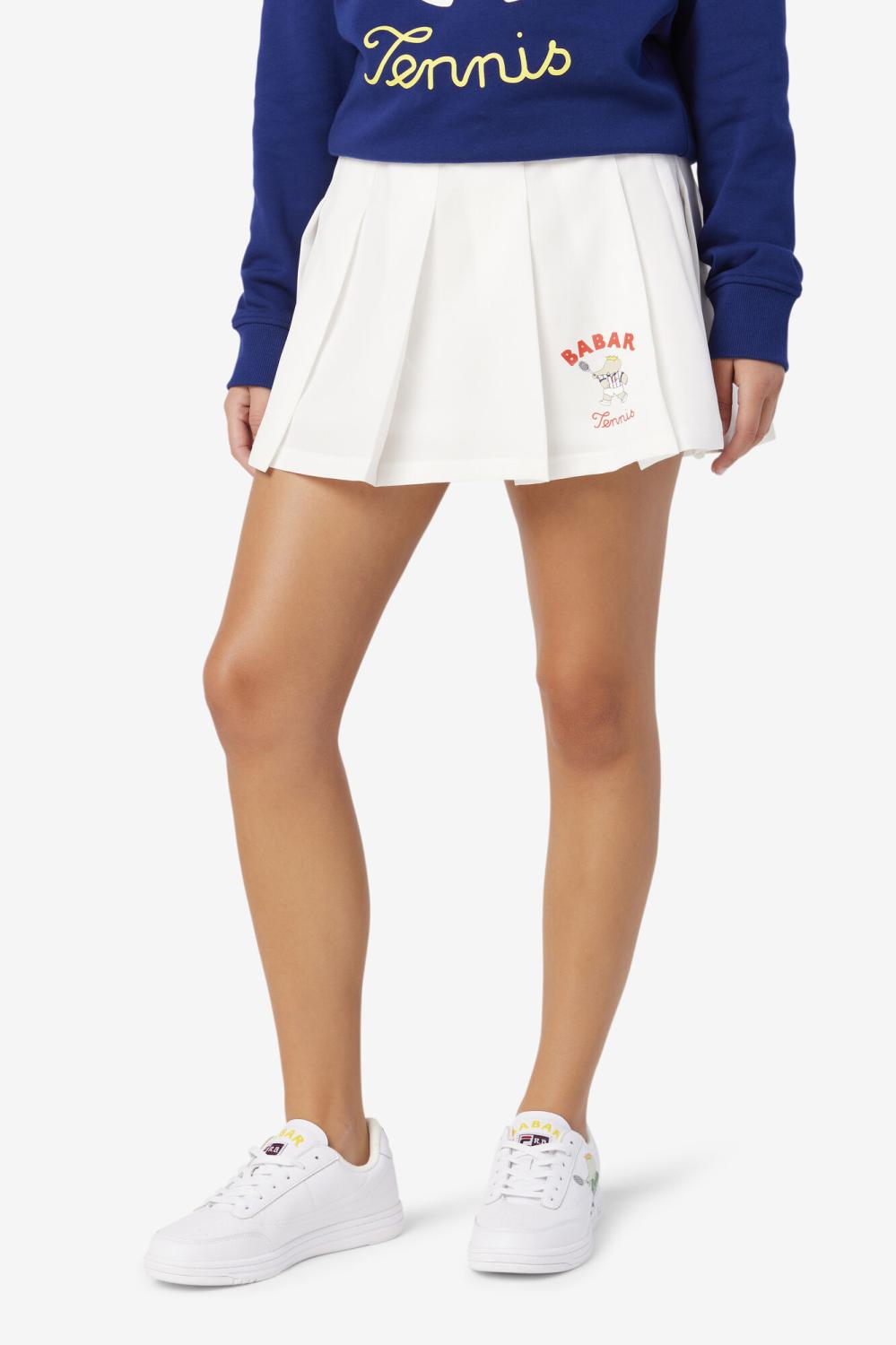 Women Skirts | FILA FILA X RB Babar Lovell Skirt 103 SNOW WHITE