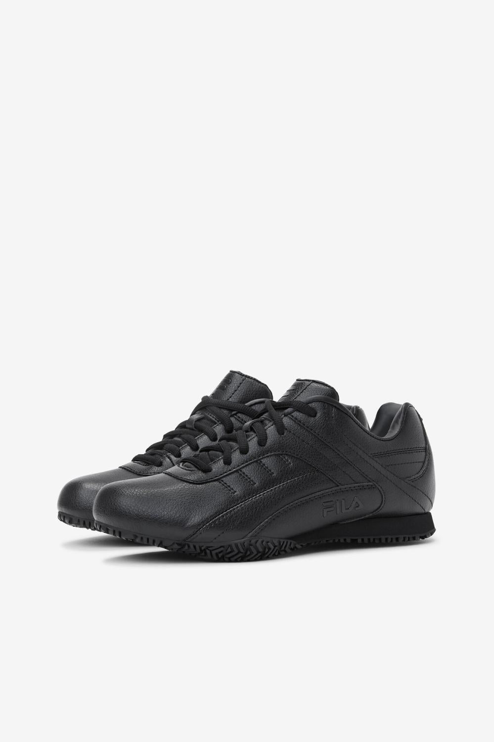 Women Slip Resistant Shoes | FILA Women's Memory Elleray 5 Slip Resistant Shoe 001 BLACK / BLACK / BLACK