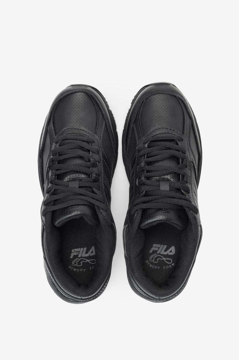 Women Slip Resistant Shoes | FILA Women's Memory Flux Slip Resistant Shoe 001 BLACK / BLACK / BLACK