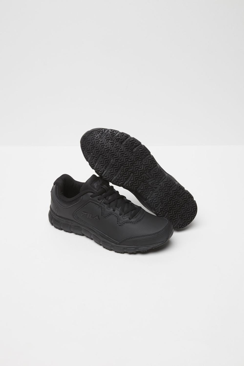 Women Slip Resistant Shoes | FILA Women's Memory Fresh Start Slip Resistant Shoe 001 BLACK / BLACK / BLACK