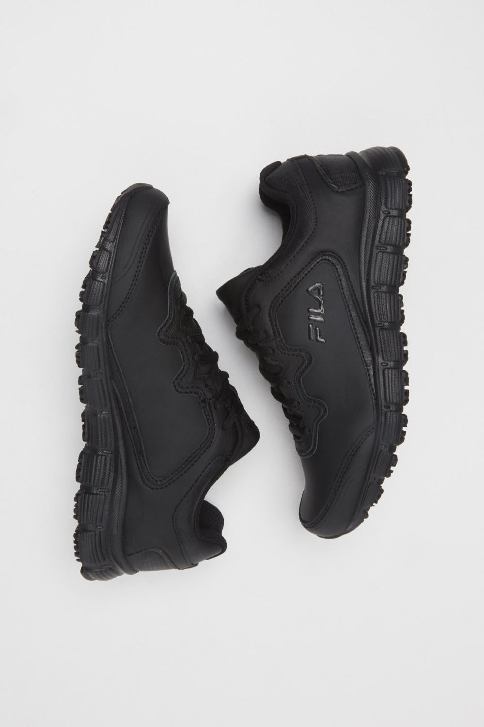 Women Slip Resistant Shoes | FILA Women's Memory Fresh Start Slip Resistant Shoe 001 BLACK / BLACK / BLACK