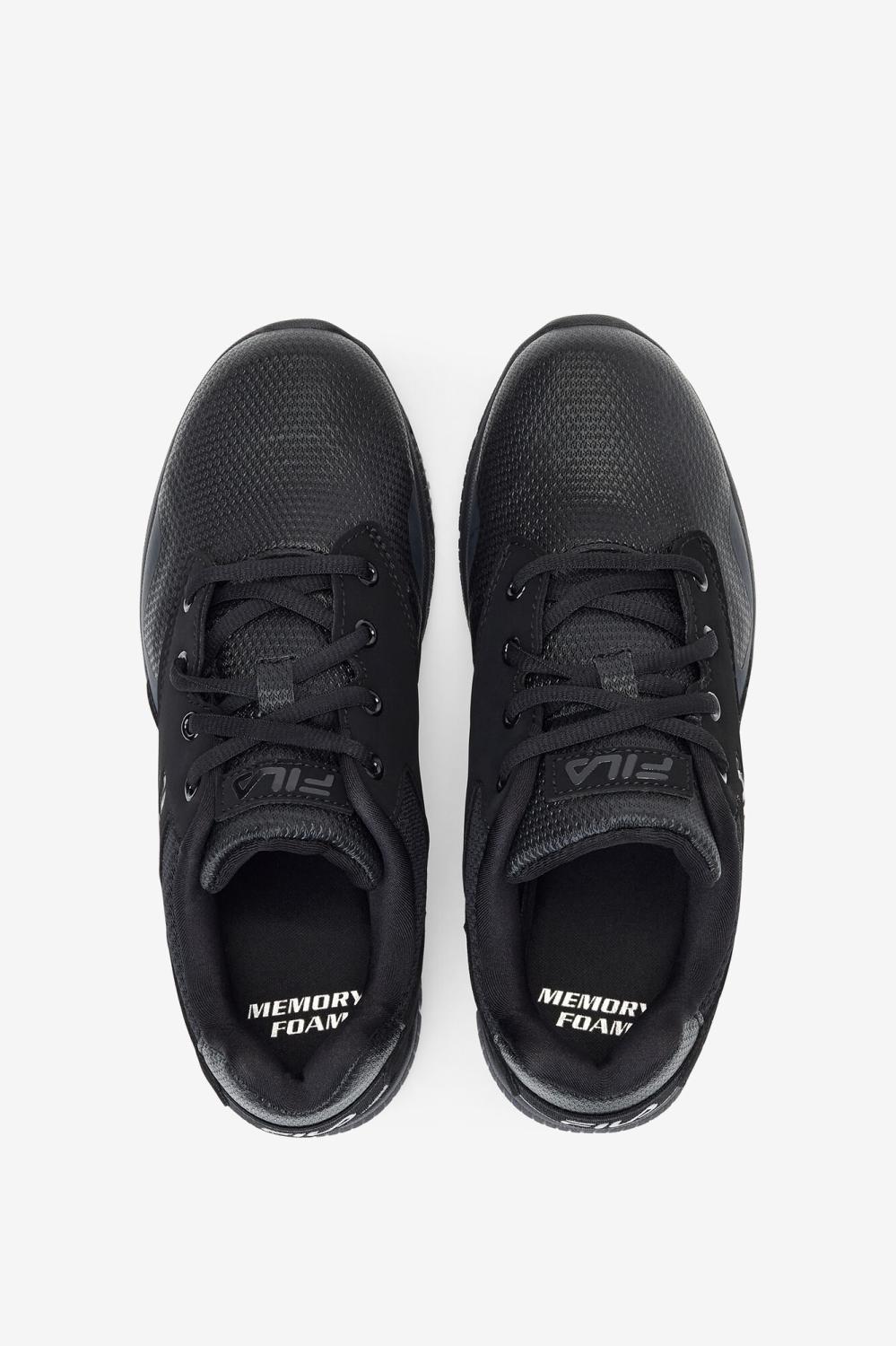 Women Slip Resistant Shoes | FILA Women's Memory Layers Slip Resistant Shoe 001 BLACK / BLACK / BLACK