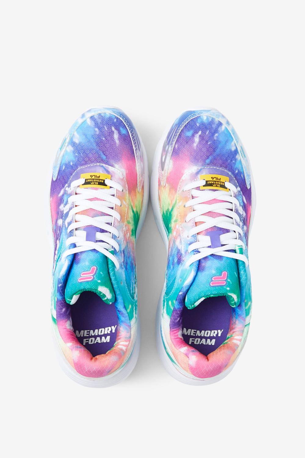 Women Slip Resistant Shoes | FILA Women's Memory Starform Slip Resistant Shoe 661 SUGAR PLUM / WHITE / WHITE