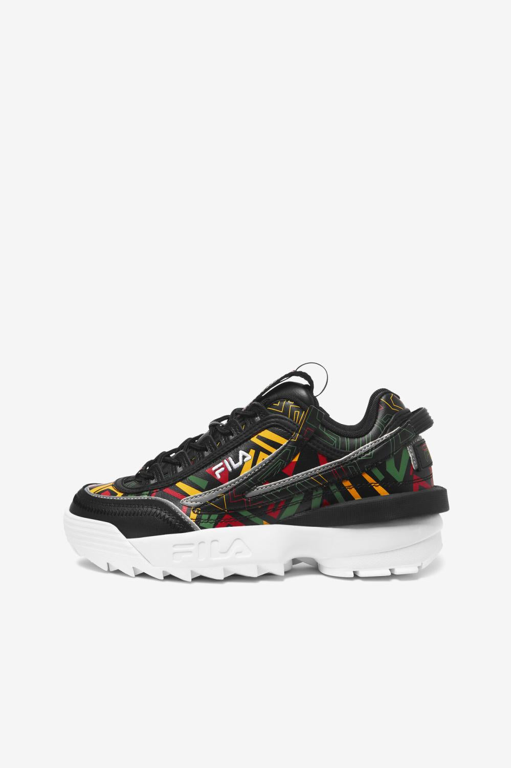 Women Sneakers | FILA Women's Disruptor 2 Exp 041 BLACK / JELLY BEAN / LEMON