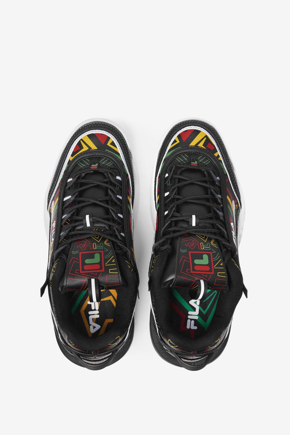 Women Sneakers | FILA Women's Disruptor 2 Exp 041 BLACK / JELLY BEAN / LEMON