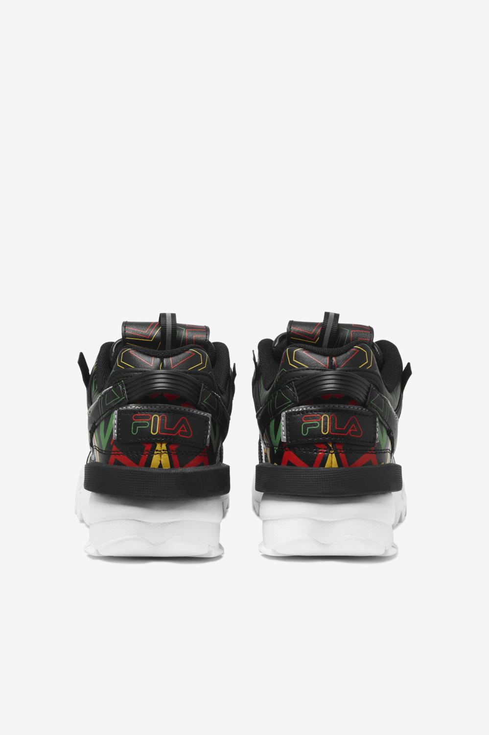 Women Sneakers | FILA Women's Disruptor 2 Exp 041 BLACK / JELLY BEAN / LEMON