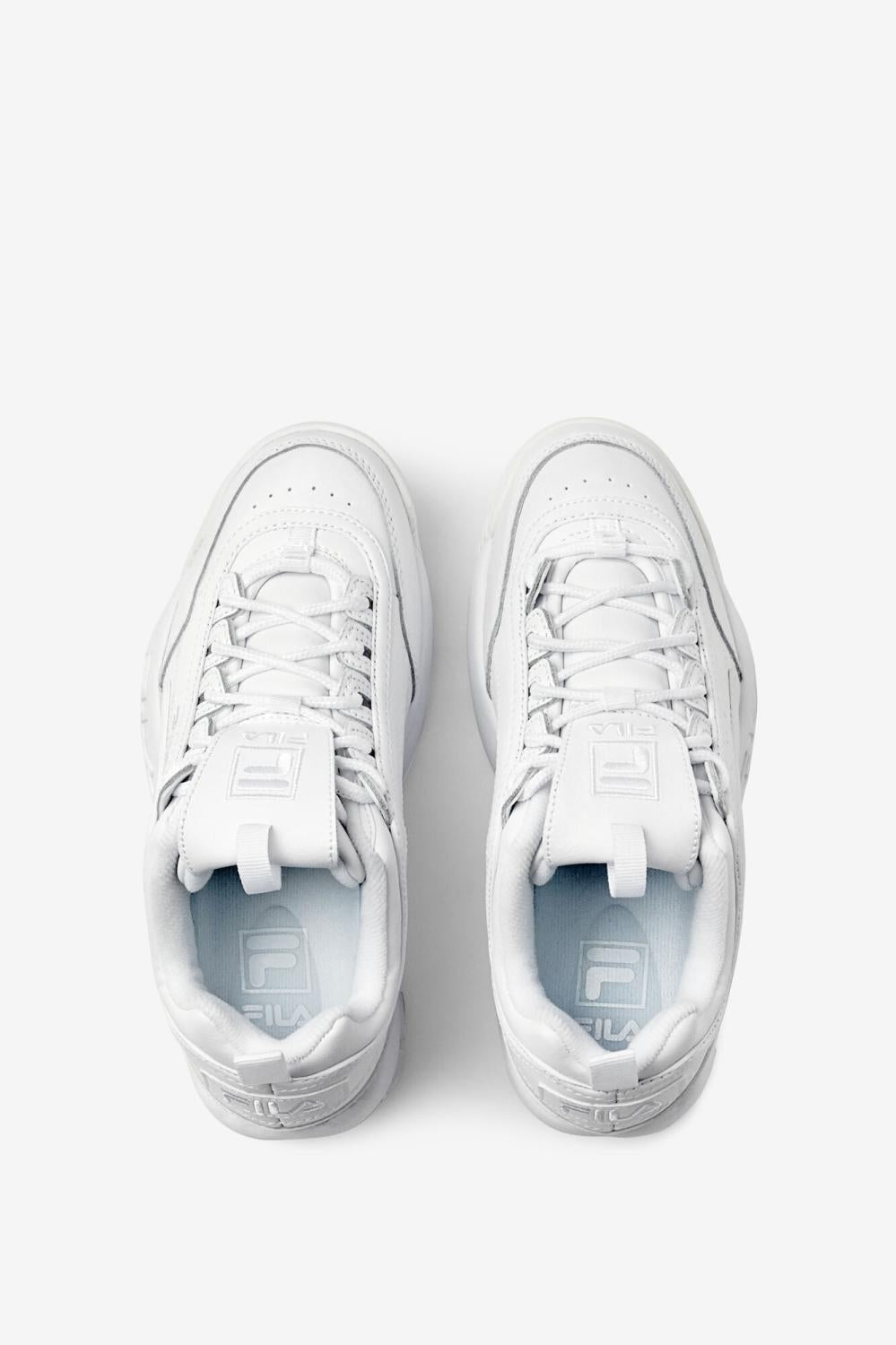 Women Sneakers | FILA Women's Disruptor 2 Premium 100 TRIPLE WHITE