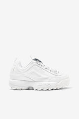 Women Sneakers | FILA Women's Disruptor 2 Premium 100 TRIPLE WHITE