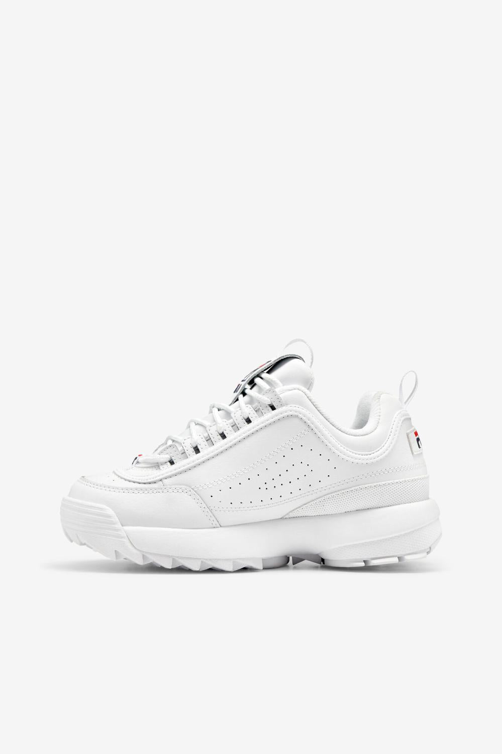 Women Sneakers | FILA Women's Disruptor 2 Premium 125 WHITE / NAVY / RED