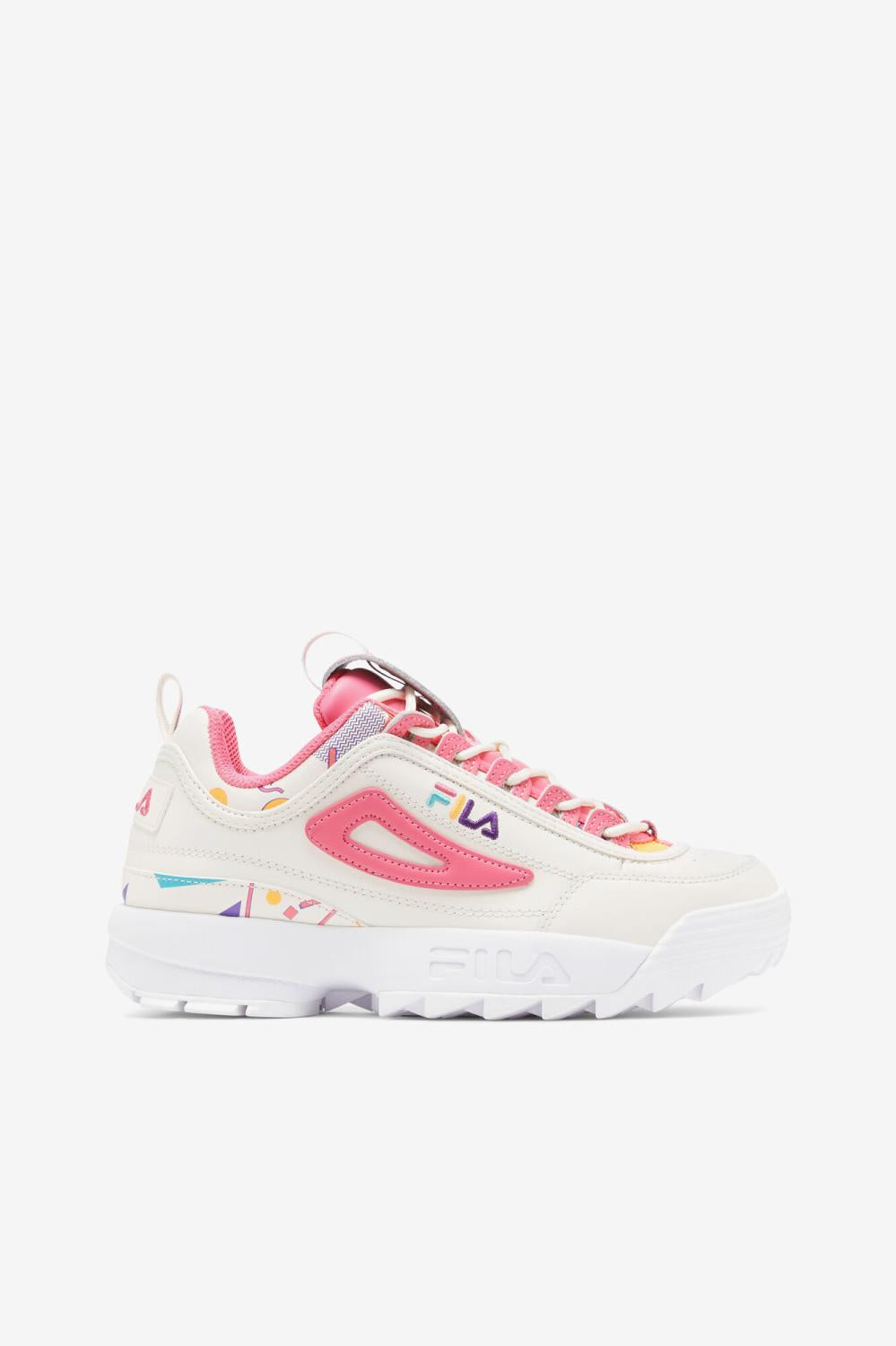 Women Sneakers | FILA Women's Disruptor 2 Premium 149 GARDENIA / SCUBA BLUE / BUBBLEGUM