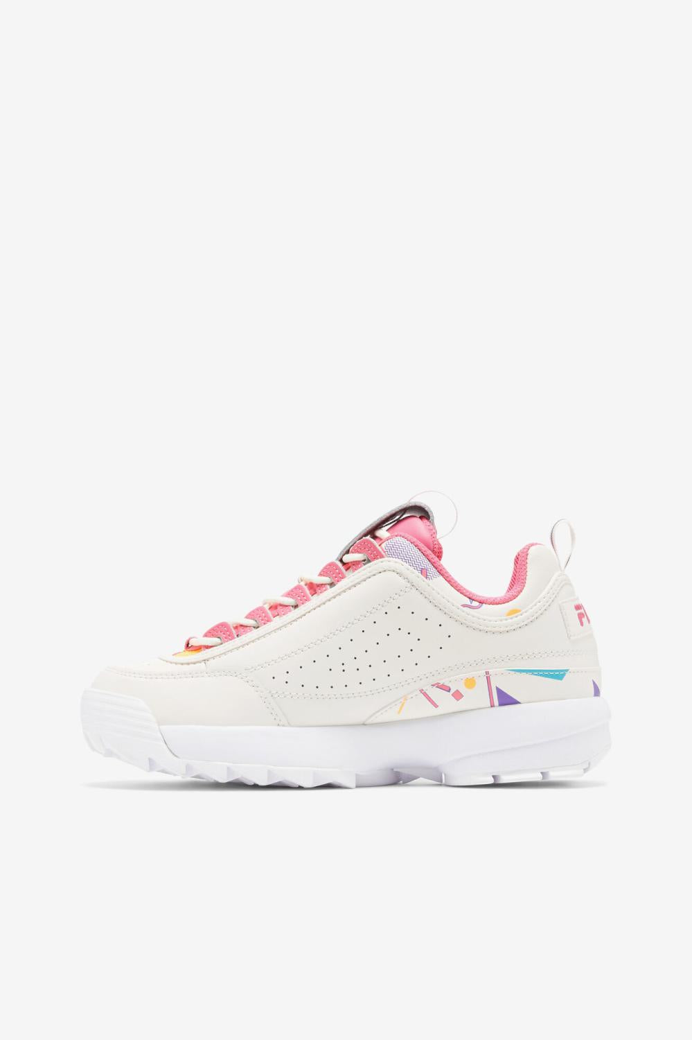 Women Sneakers | FILA Women's Disruptor 2 Premium 149 GARDENIA / SCUBA BLUE / BUBBLEGUM