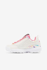Women Sneakers | FILA Women's Disruptor 2 Premium 149 GARDENIA / SCUBA BLUE / BUBBLEGUM