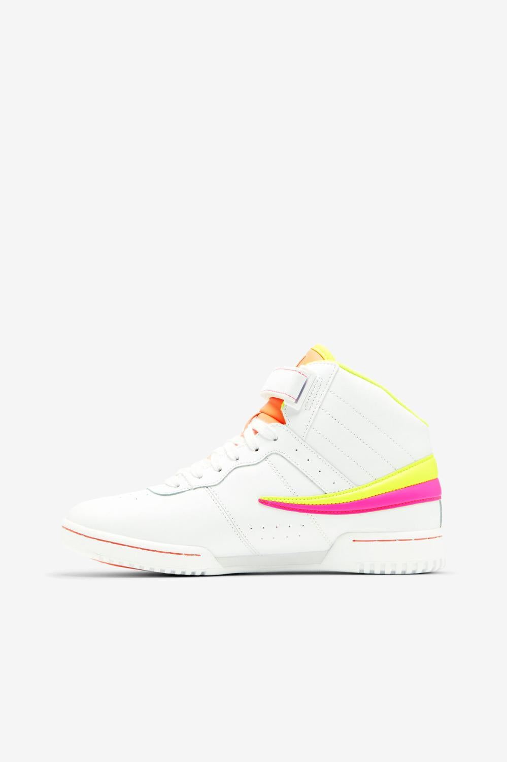 Women Sneakers | FILA Women's F-13 140 WHITE / SAFETY YELLOW / KNOCKOUT PINK