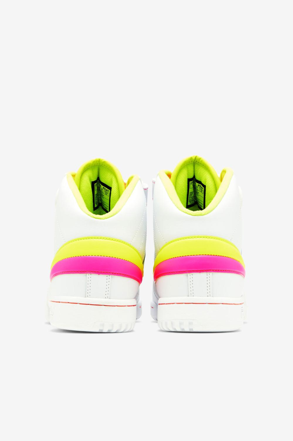 Women Sneakers | FILA Women's F-13 140 WHITE / SAFETY YELLOW / KNOCKOUT PINK