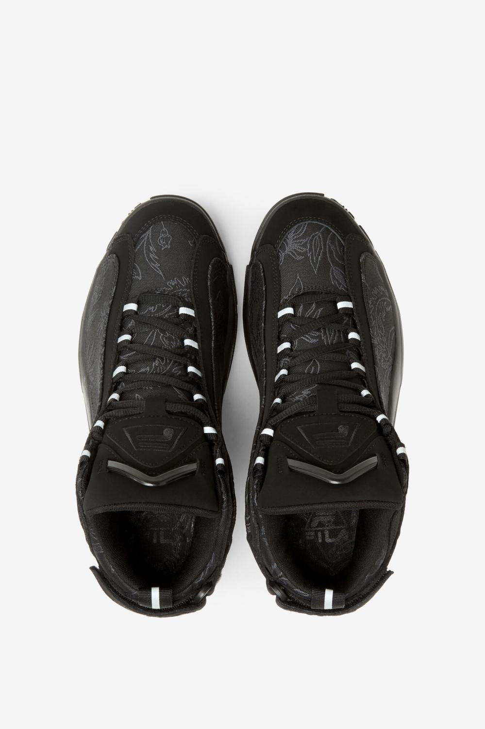 Women Sneakers | FILA Women's Grant Hill 2 Floral Jacquard 001 BLACK / BLACK / BLACK