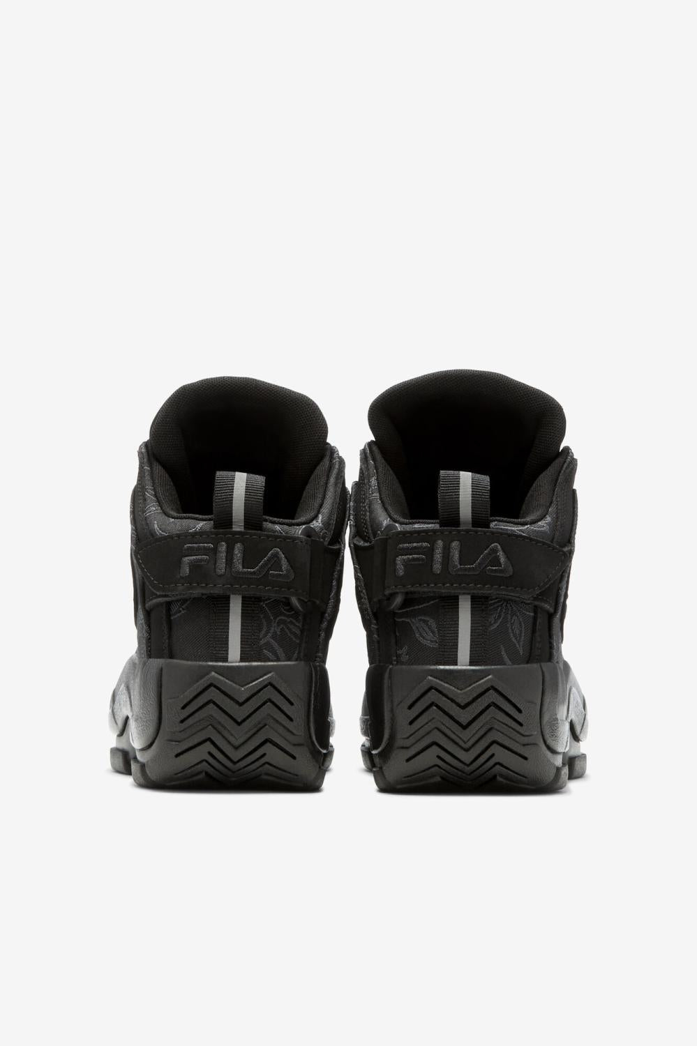 Women Sneakers | FILA Women's Grant Hill 2 Floral Jacquard 001 BLACK / BLACK / BLACK