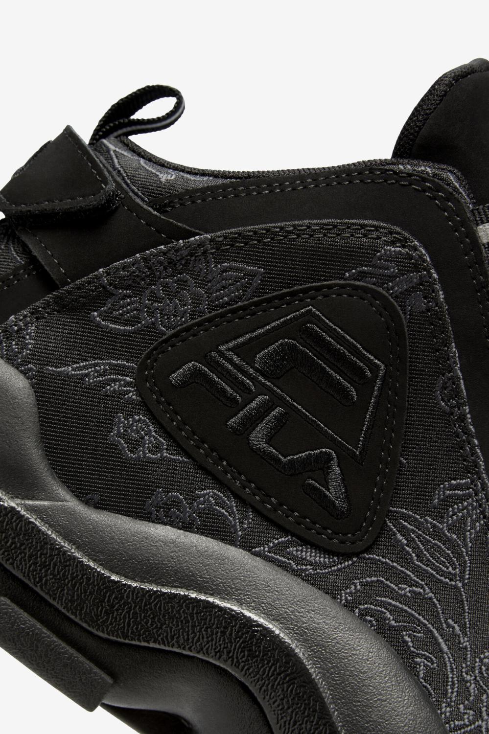 Women Sneakers | FILA Women's Grant Hill 2 Floral Jacquard 001 BLACK / BLACK / BLACK