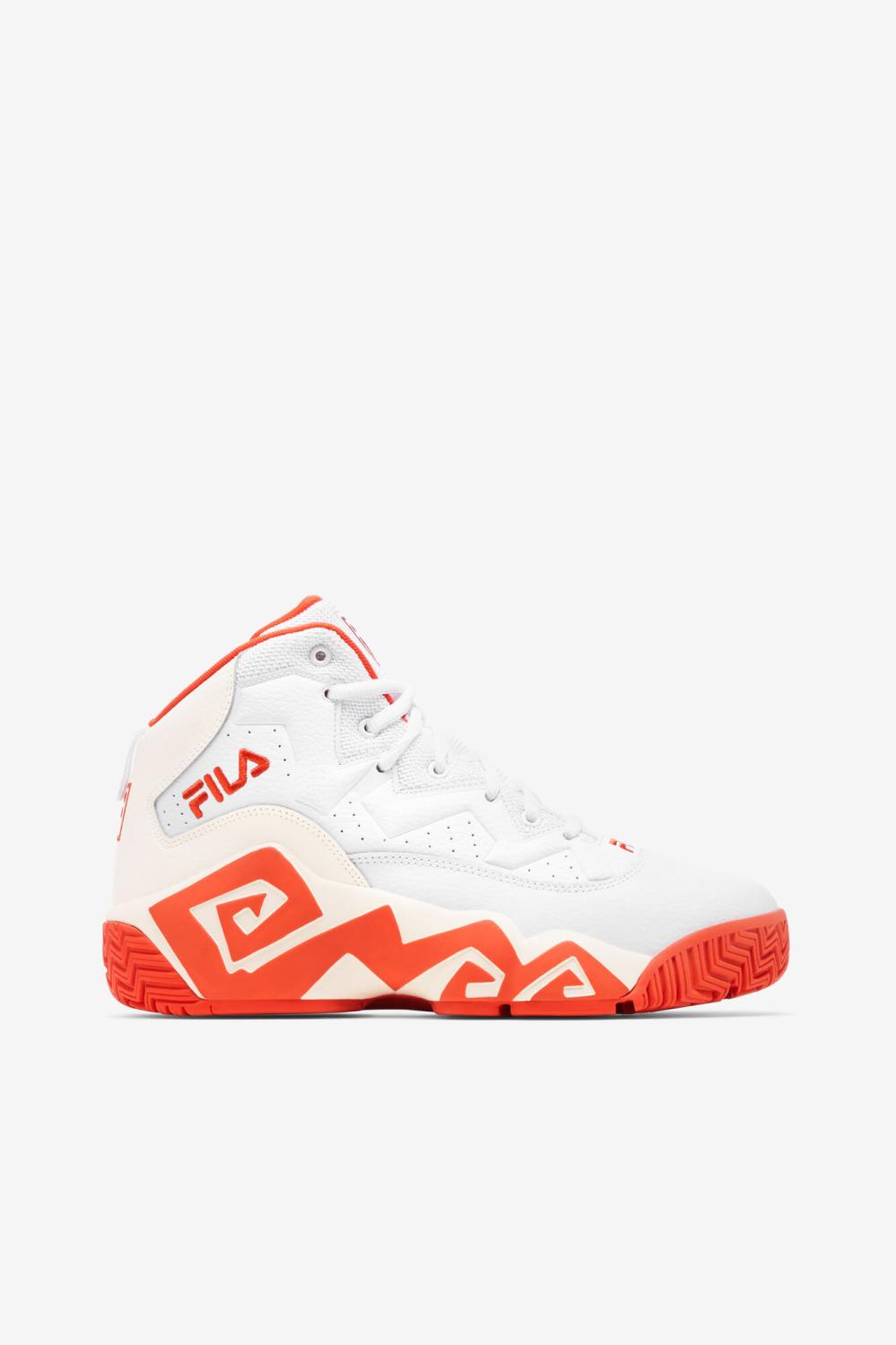 Women Sneakers | FILA Women's Mb 128 WHITE / MANDARIN RED / GARDENIA