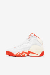 Women Sneakers | FILA Women's Mb 128 WHITE / MANDARIN RED / GARDENIA