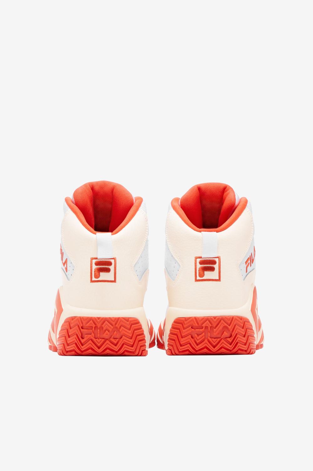 Women Sneakers | FILA Women's Mb 128 WHITE / MANDARIN RED / GARDENIA