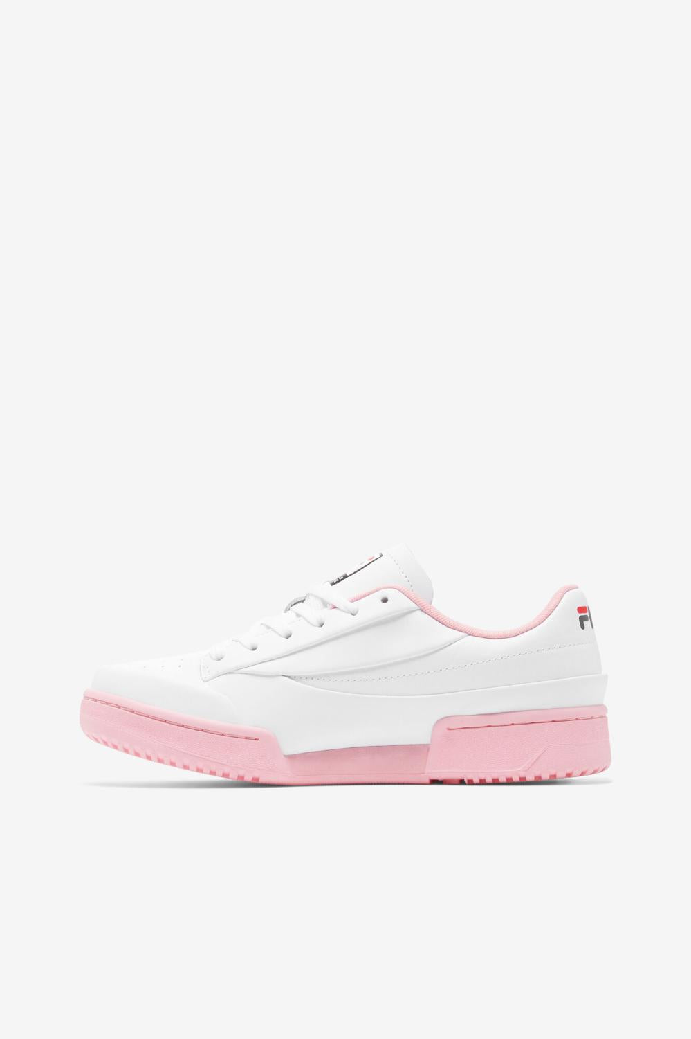 Women Sneakers | FILA Women's Original Tennis Lux X Barneys 119 WHITE / CORAL BLUSH / BLACK