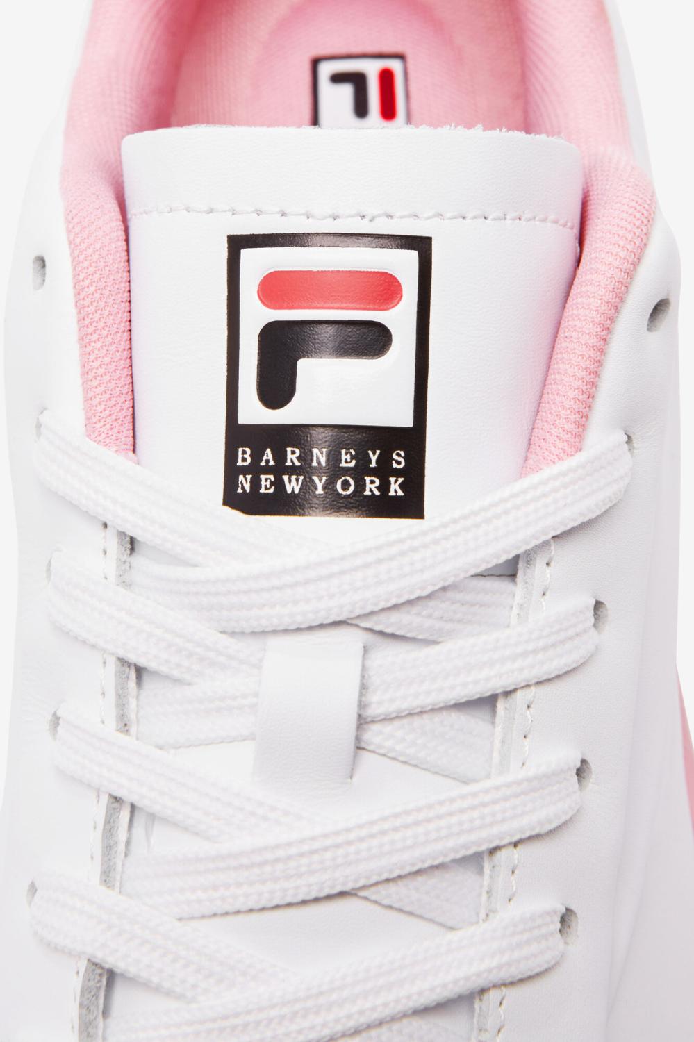 Women Sneakers | FILA Women's Original Tennis Lux X Barneys 119 WHITE / CORAL BLUSH / BLACK