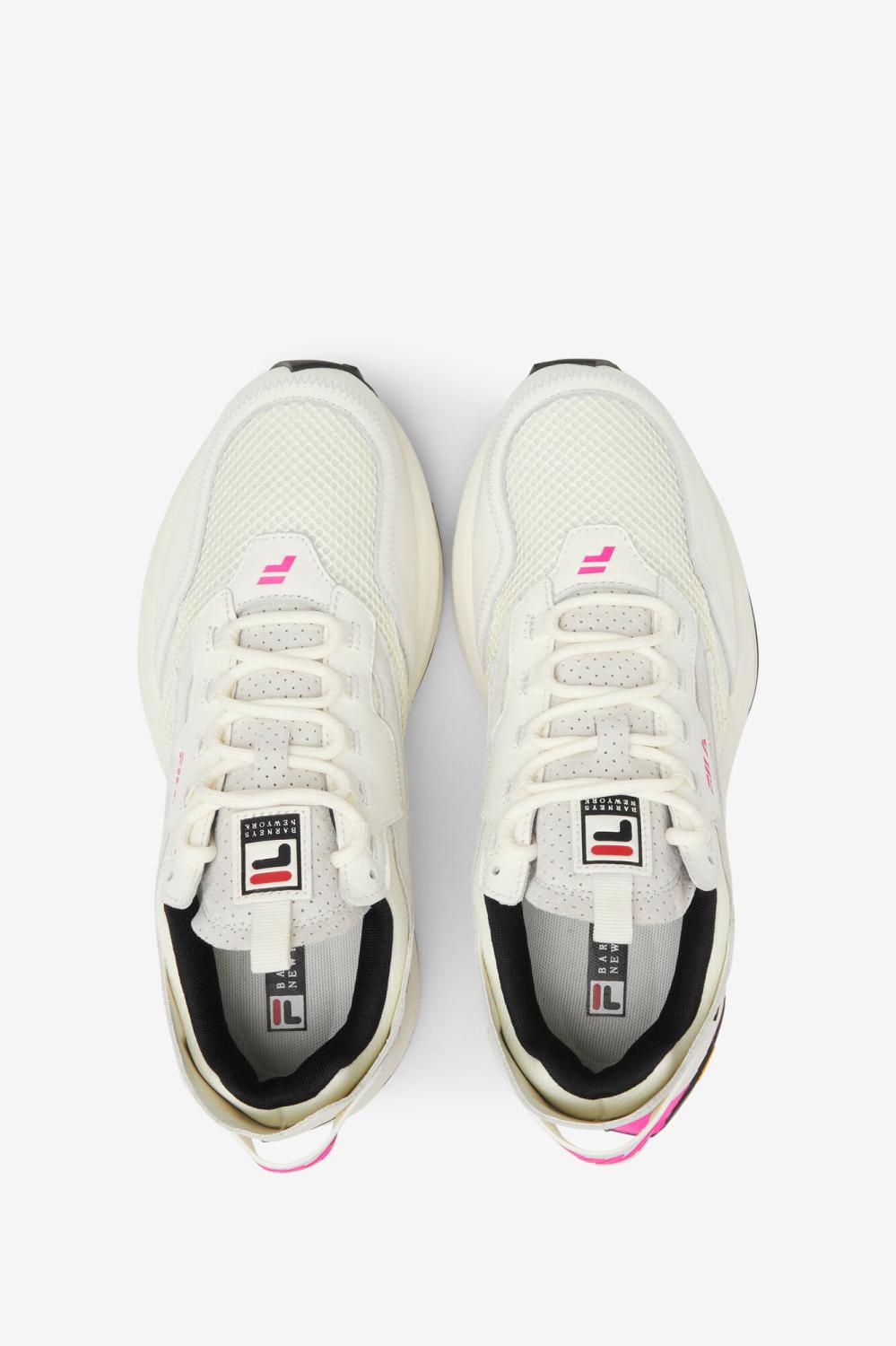 Women Sneakers | FILA Women's R1 Runner X Barneys 119 SNOW WHITE / PINK GLO / BLACK