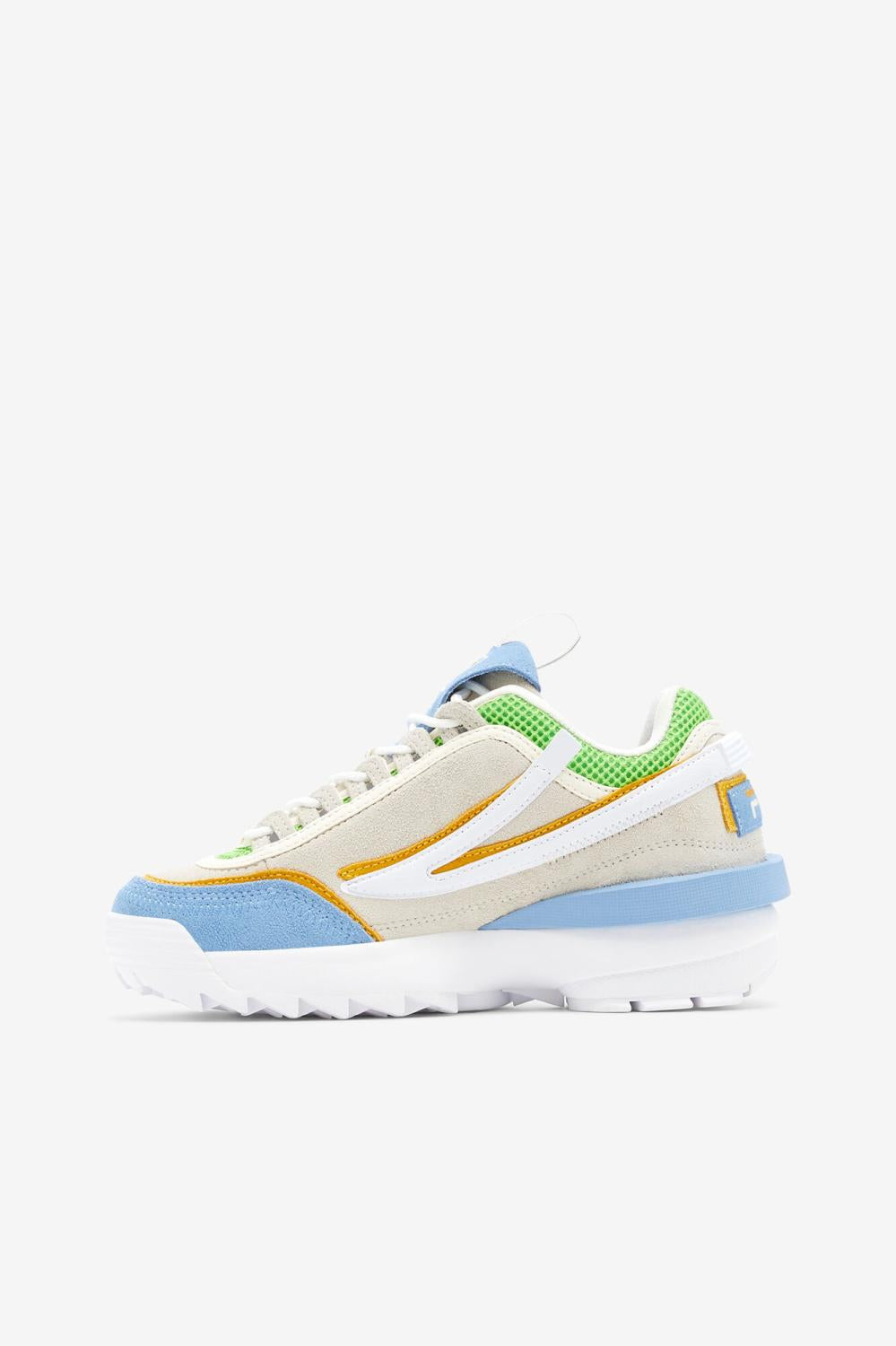 Women Sneakers &amp; Lifestyle | FILA Women's Disruptor 2 EXP 143 WHISPER WHITE / DUSK BLUE / JASMINE GREEN