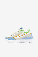 Women Sneakers &amp; Lifestyle | FILA Women's Disruptor 2 EXP 143 WHISPER WHITE / DUSK BLUE / JASMINE GREEN