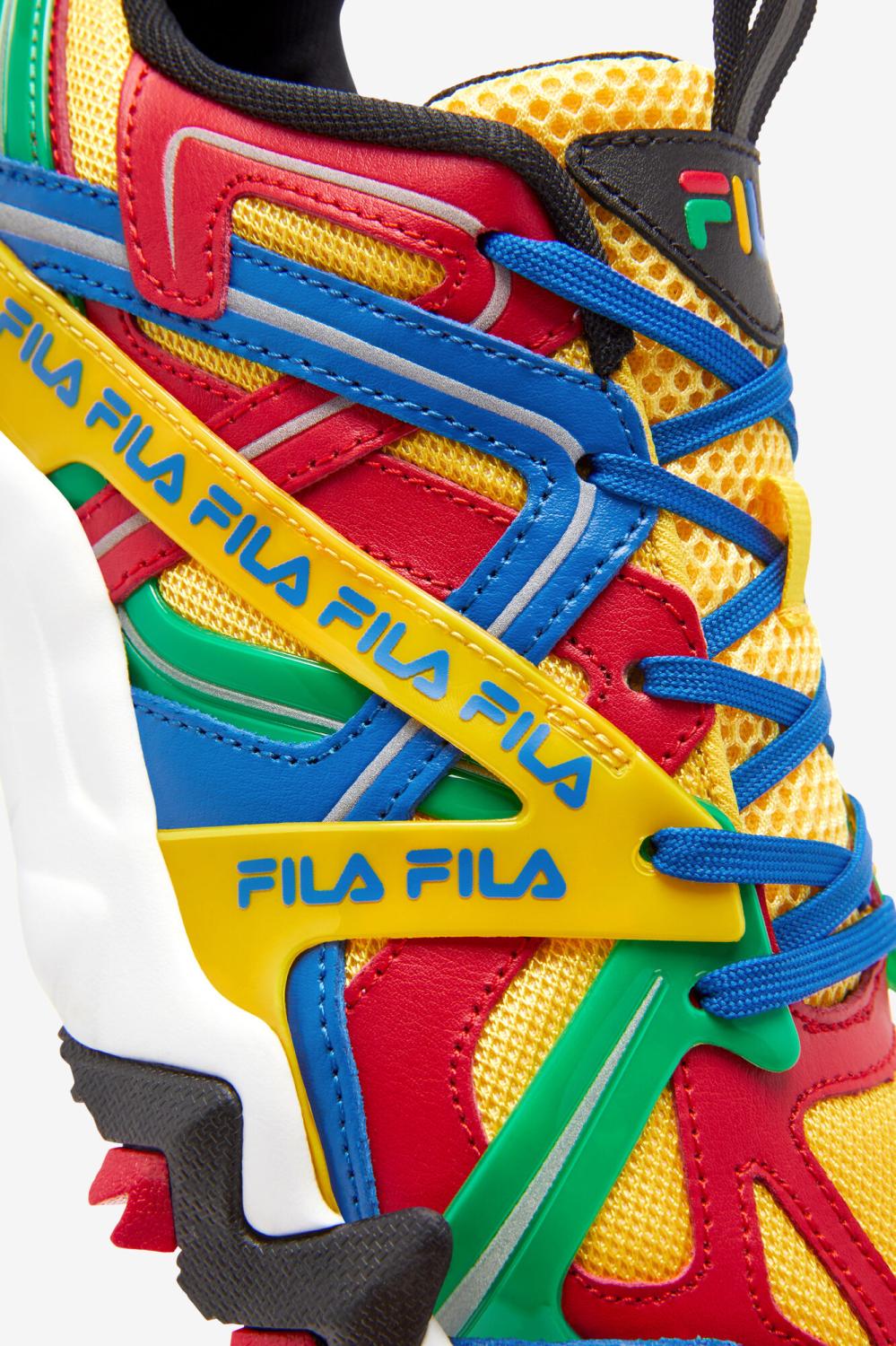 Women Sneakers &amp; Lifestyle | FILA Women's Electromont 732 LEMON / FILA RED / IMPERIAL BLUE