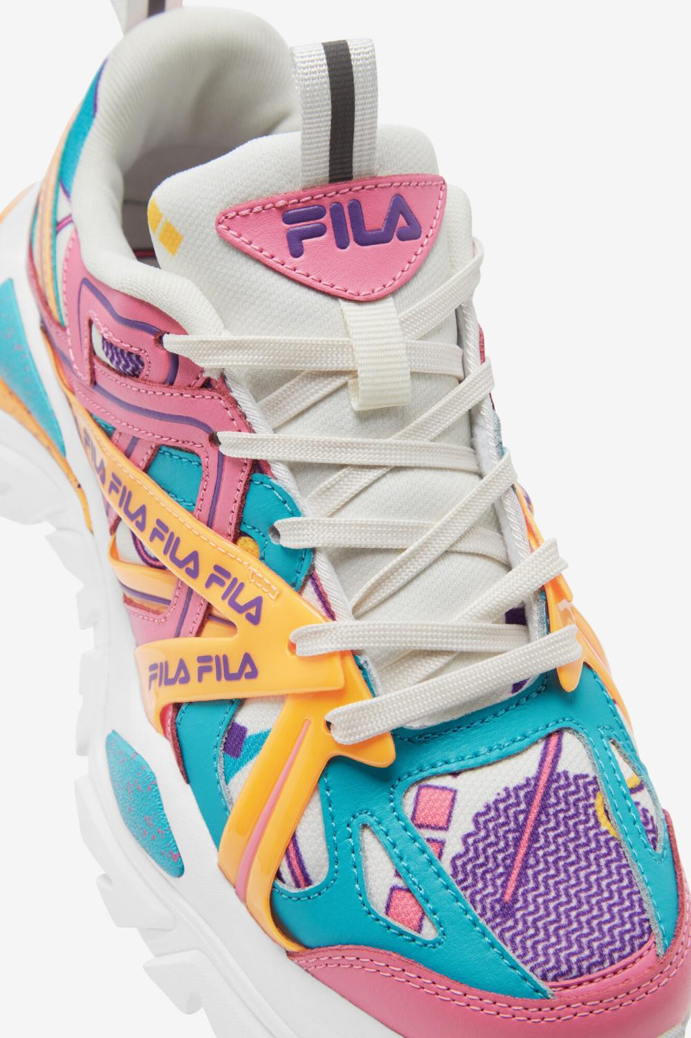 Women Sneakers &amp; Lifestyle | FILA Women's Electrove 2 149 GARDENIA / SCUBA BLUE / BUBBLEGUM