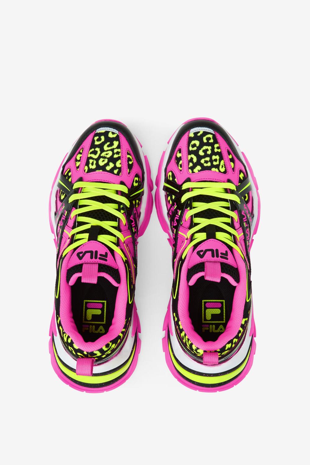 Women Sneakers &amp; Lifestyle | FILA Women's Electrove 2 652 KNOCKOUT PINK / BLACK / WHITE