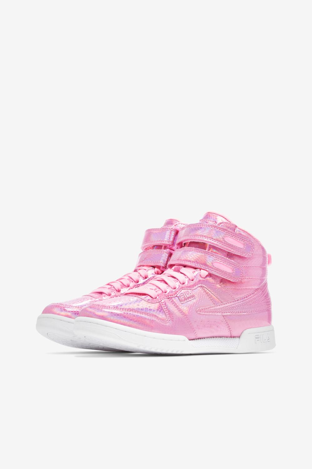 Women Sneakers &amp; Lifestyle | FILA Women's F-14 Iridescent Snake 668 COTTON CANDY / WHITE / COTTON CANDY