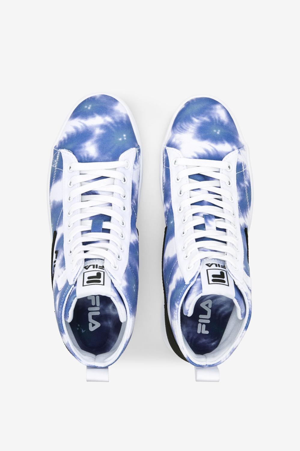 Women Sneakers &amp; Lifestyle | FILA Women's Gennaio Tie Dye 147 WHITE / BRIGHT COBALT / STORM BLUE