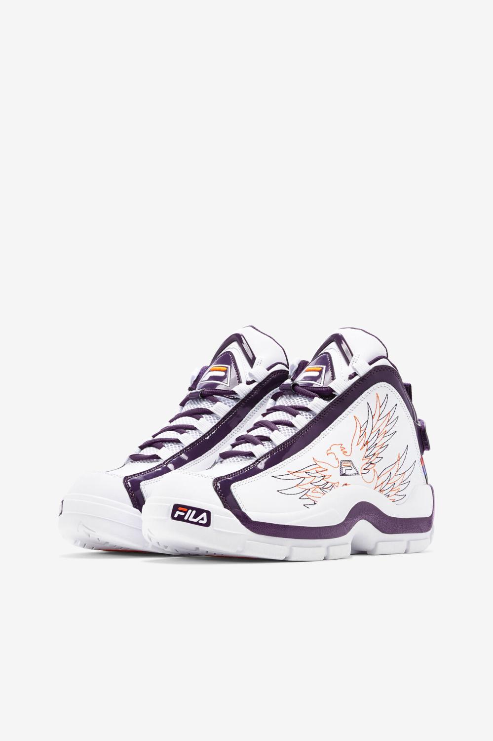 Women Sneakers &amp; Lifestyle | FILA Women's Grant Hill 2 History 133 WHITE / PURPLE PENNANT / VIBRANT ORANGE