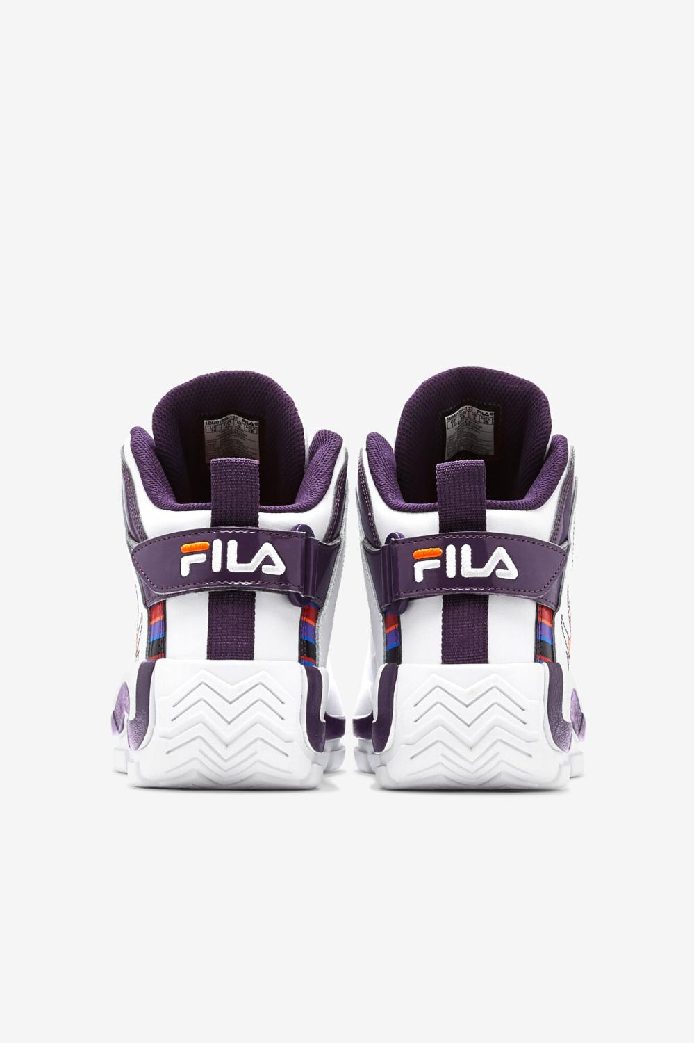 Women Sneakers &amp; Lifestyle | FILA Women's Grant Hill 2 History 133 WHITE / PURPLE PENNANT / VIBRANT ORANGE