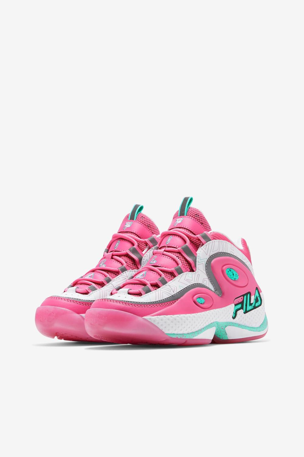 Women Sneakers &amp; Lifestyle | FILA Women's Grant Hill 3 149 WHITE / SHOCKING PINK / COCKATOO