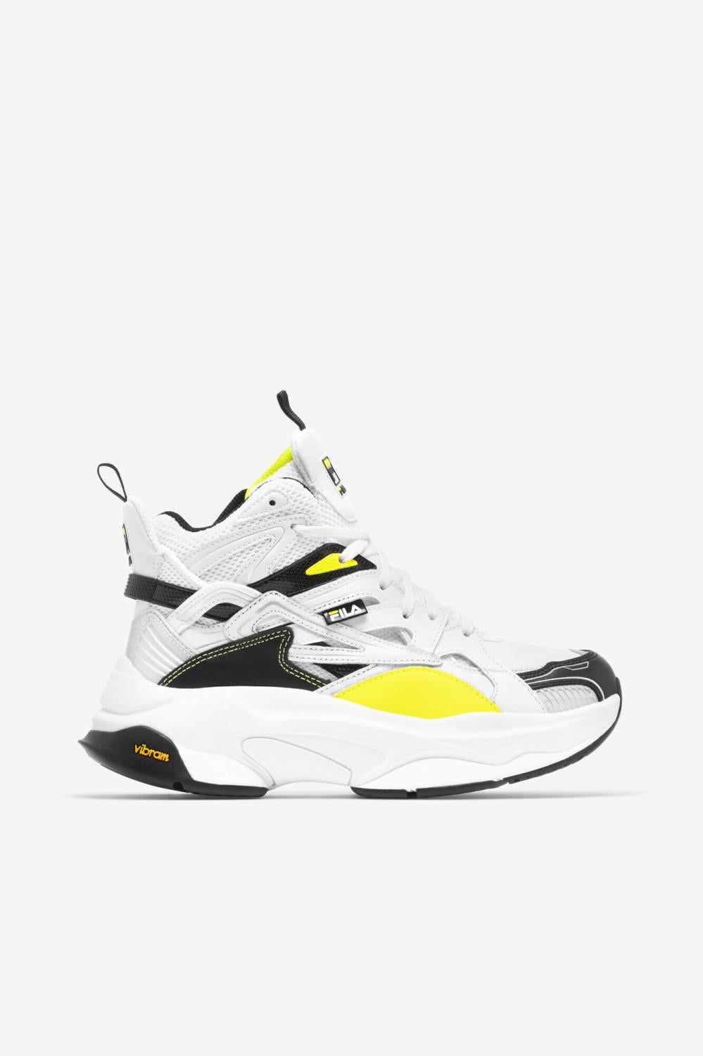 Women Sneakers &amp; Lifestyle | FILA Women's Hallasan Mid Premium 115 WHITE / BLACK / LEMON TONIC