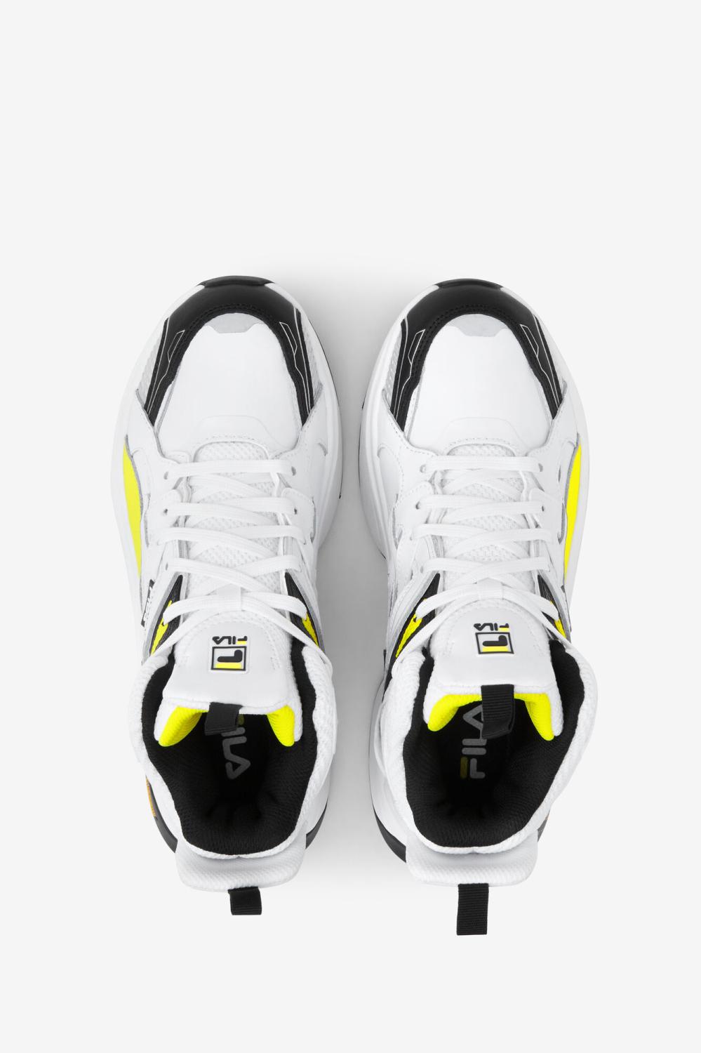 Women Sneakers &amp; Lifestyle | FILA Women's Hallasan Mid Premium 115 WHITE / BLACK / LEMON TONIC