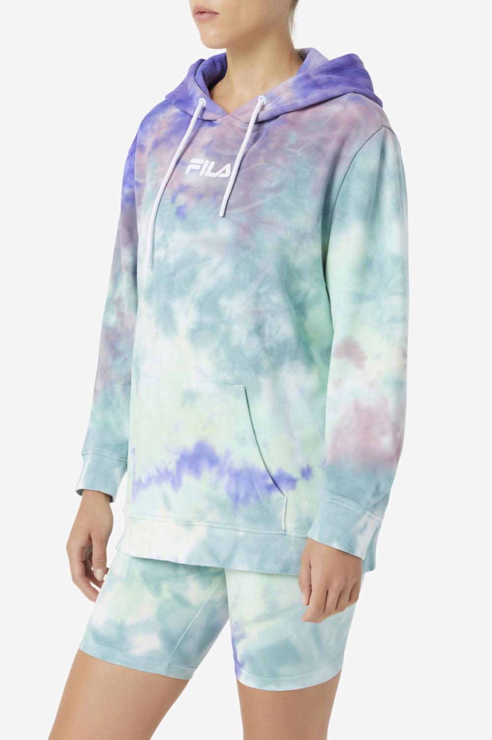 Women Sweatshirts &amp; Hoodies | FILA Aerolynn Tie Dye Hoodie