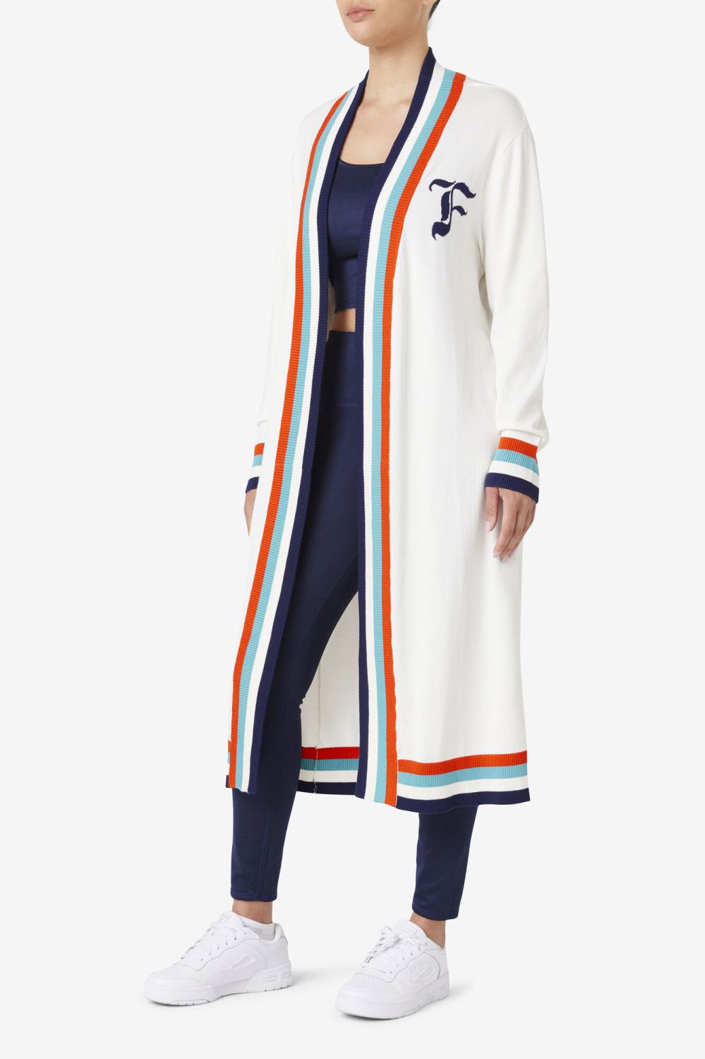 Women Sweatshirts &amp; Hoodies | FILA Angelina Maxi Cardigan 300 TOFU