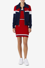 Women Sweatshirts &amp; Hoodies | FILA Jill Cardigan 410 FILA NAVY / FILA RED / WHITE