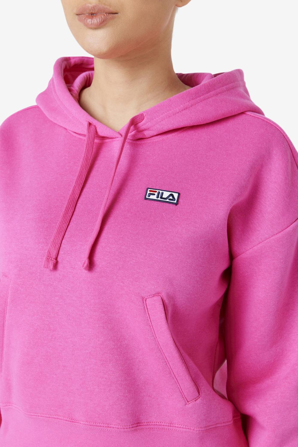 Women Sweatshirts &amp; Hoodies | FILA Marina Hoodie 543 PINK GLOW