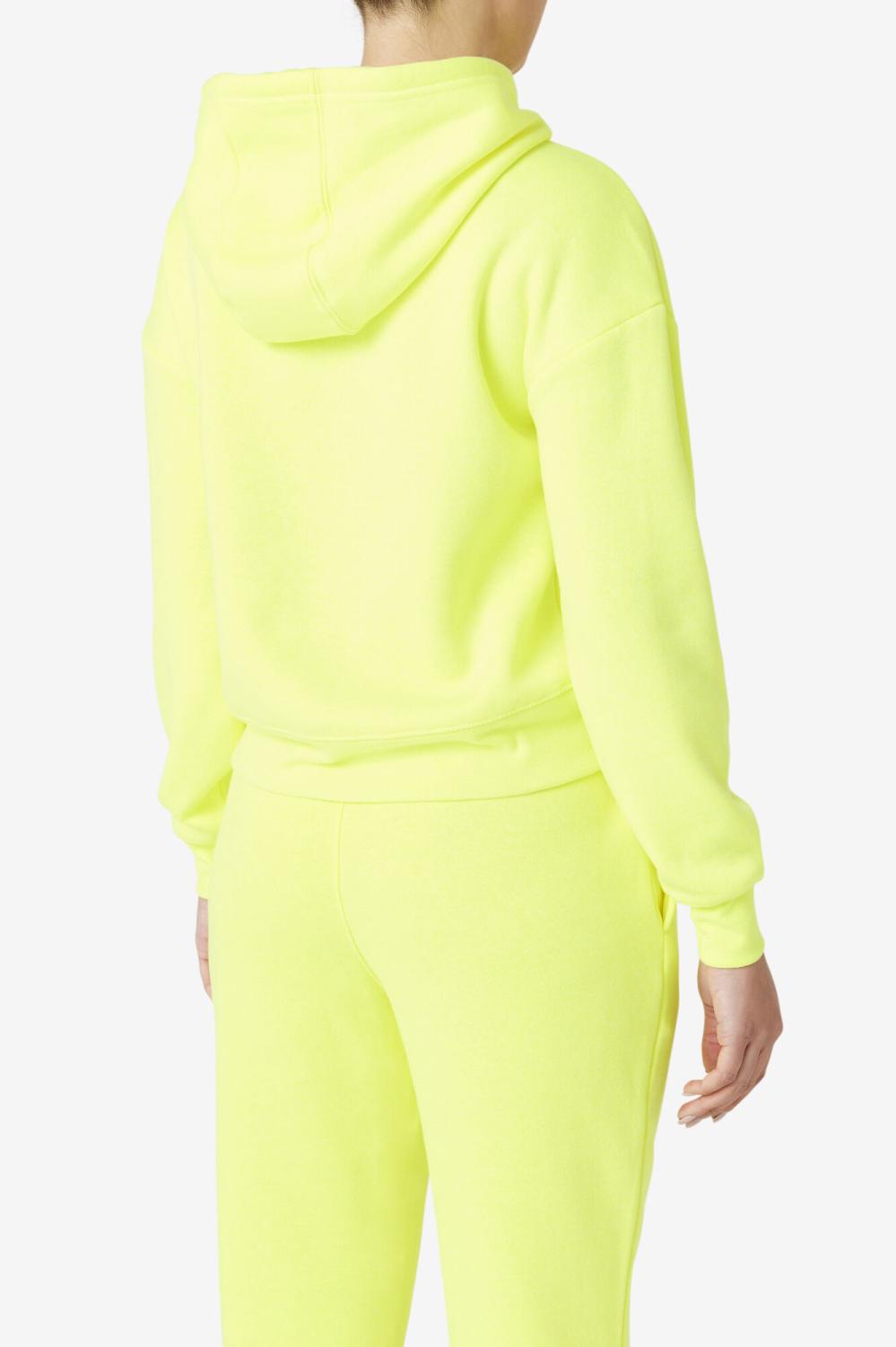 Women Sweatshirts &amp; Hoodies | FILA Marina Hoodie 735 SAFETY YELLOW
